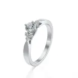 Pierścionek białe złoto z diamentami AJPZ_098